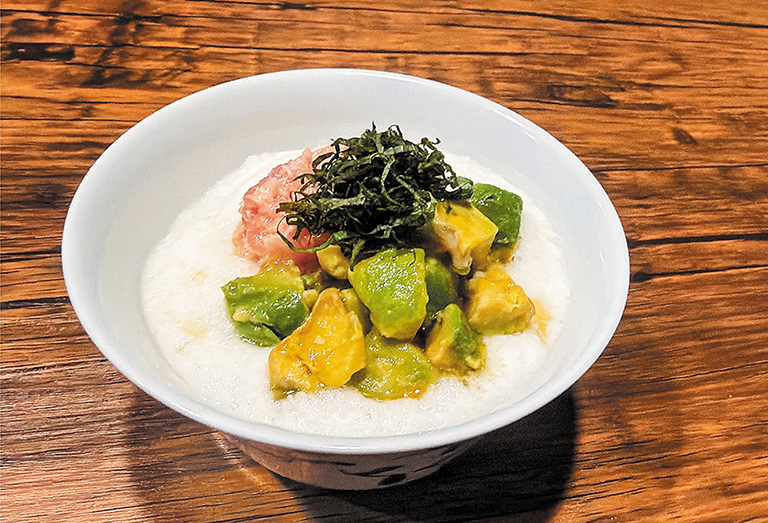 ネギとろろアボカドわさび付け丼定食