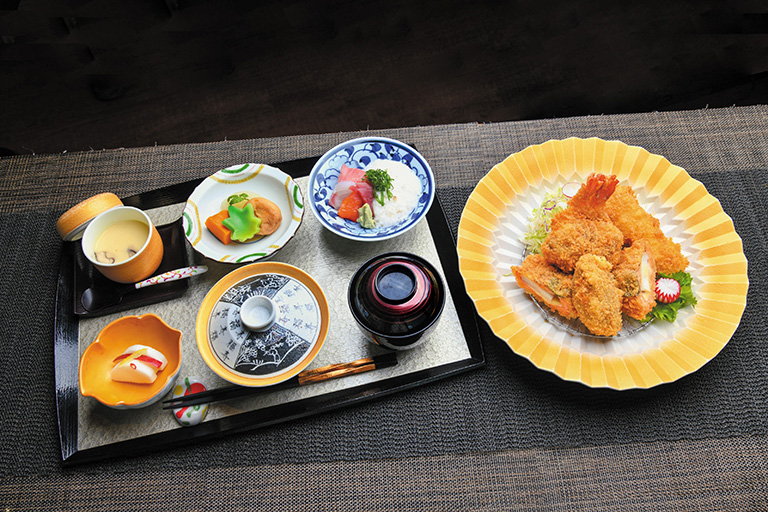 山海フライ定食～二種山かけ添え～